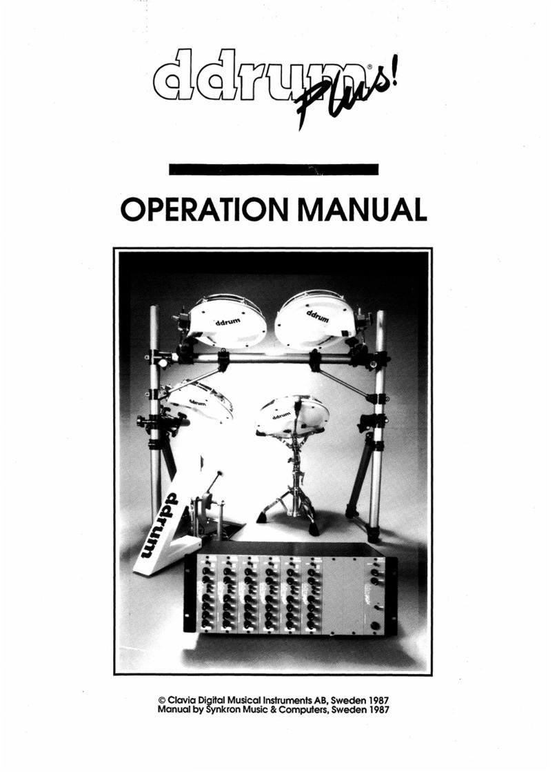 Clavia ddrums plus Operation manual