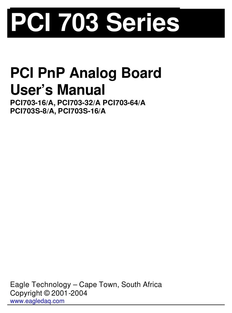 Eagle Technology PCI703-16/A user manual