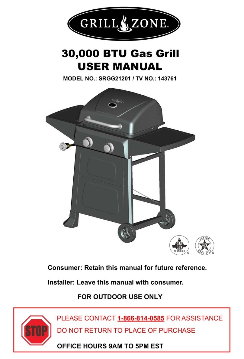 Grill Zone SRGG21201 User manual