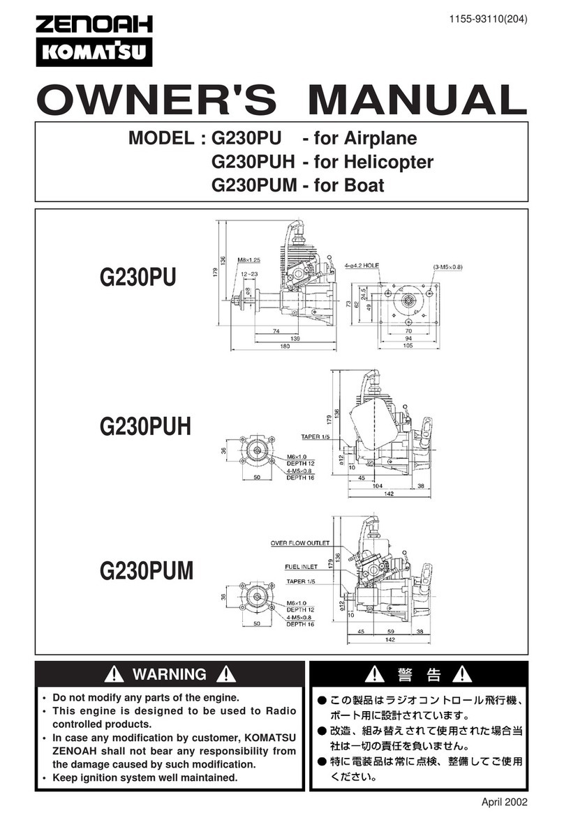 Zenoah G230PU owner's manual