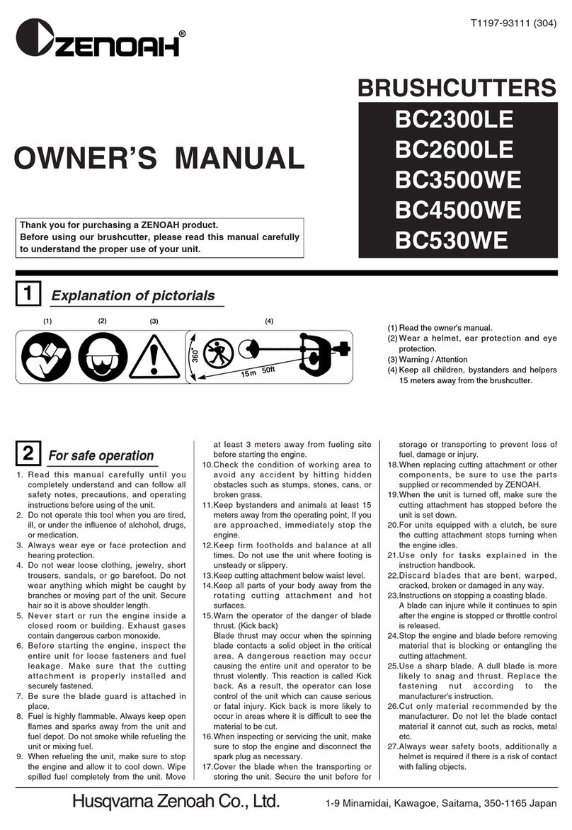 Zenoah BC2300LE owner's manual