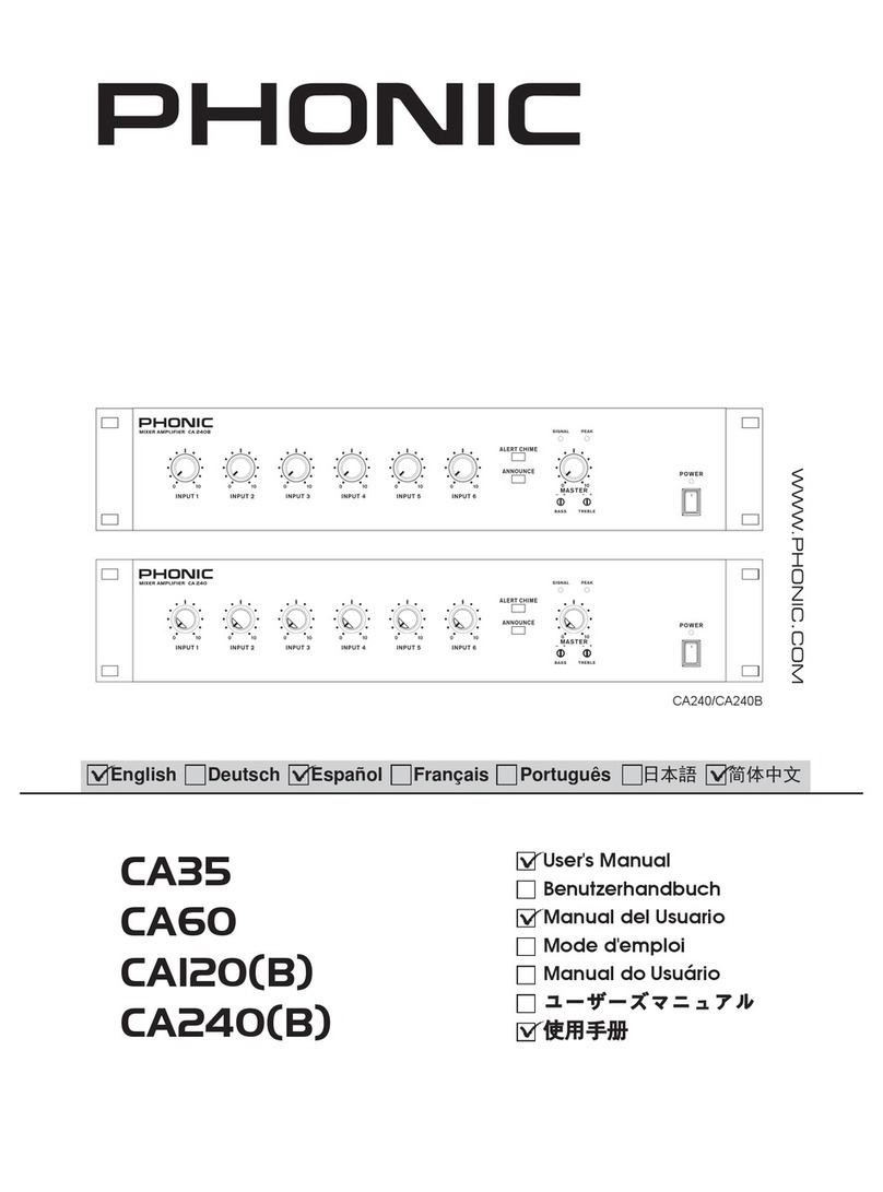Phonic CA35 user manual