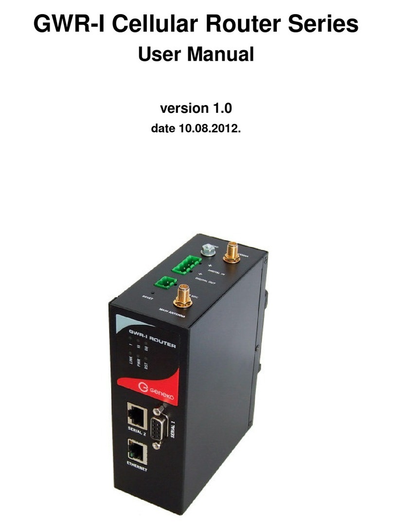 Geneko GWR-I series User manual Geneko GWR-I series User manual