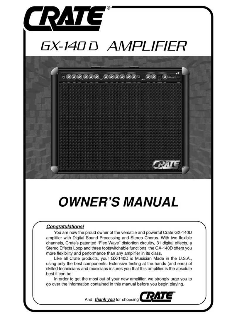Crate GX-140D User manual