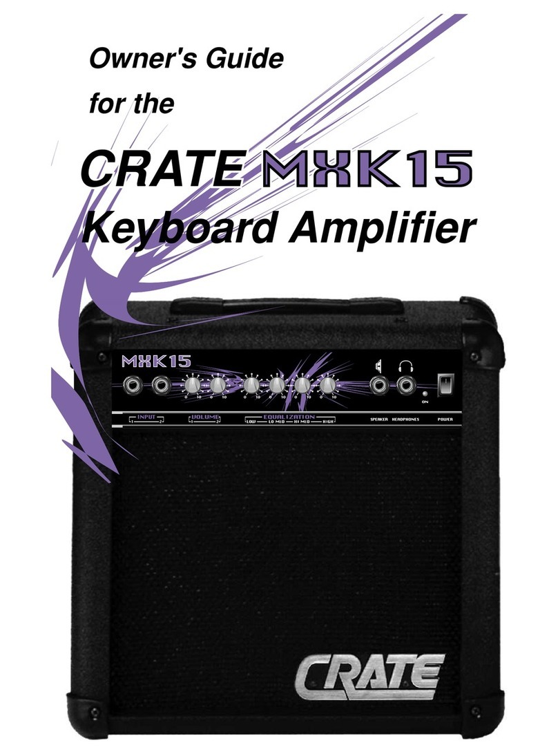 Crate MXK15 User manual