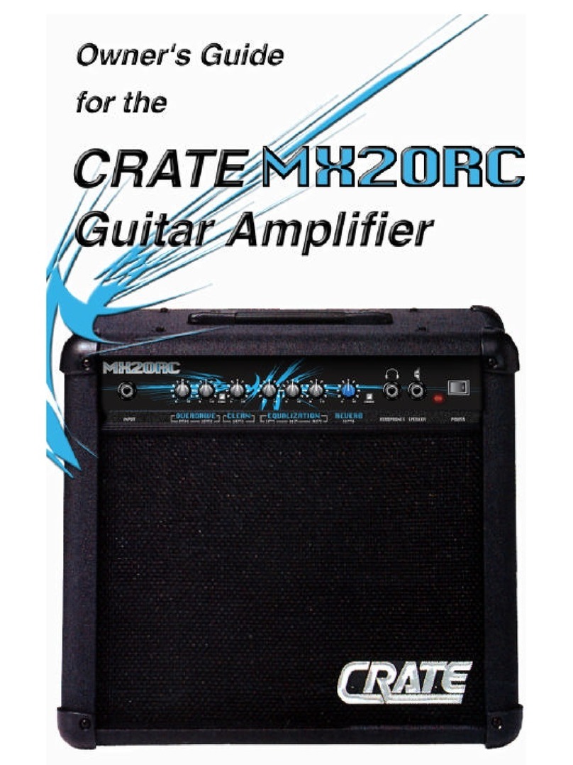 Crate MX20RC User manual Crate MX20RC User manual