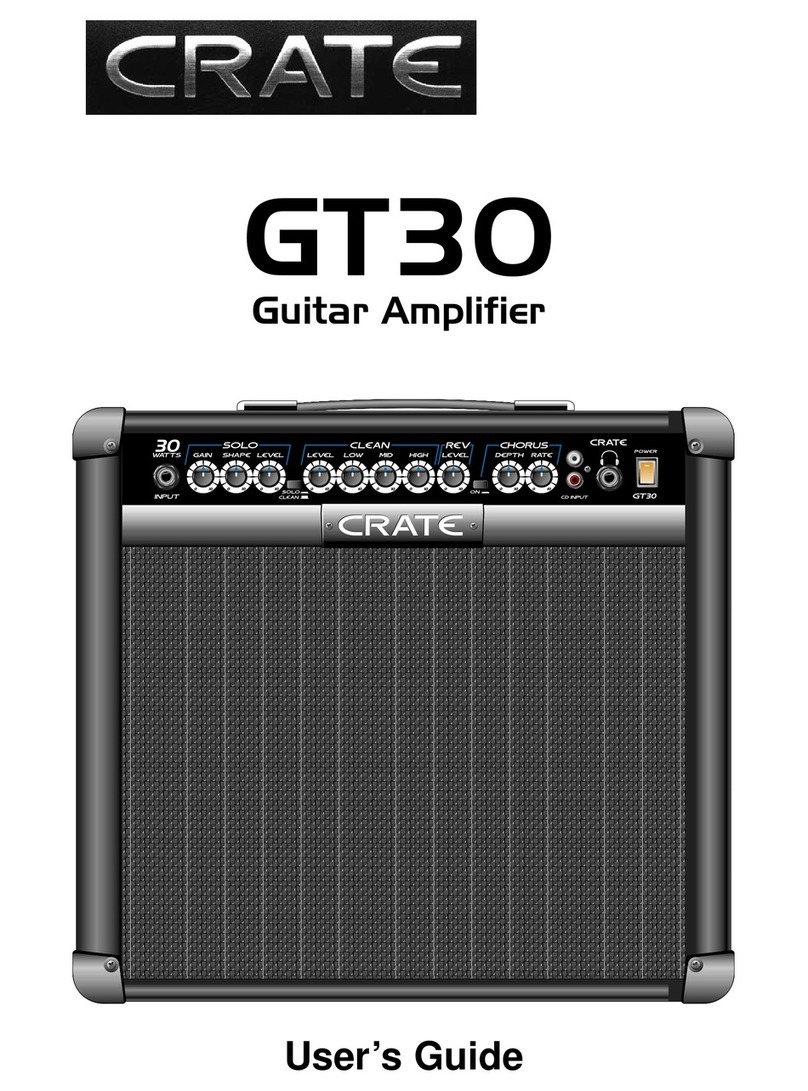 Crate GT30 user guide