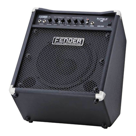 Fender Rumble 15 User manual Fender Rumble 15 User manual