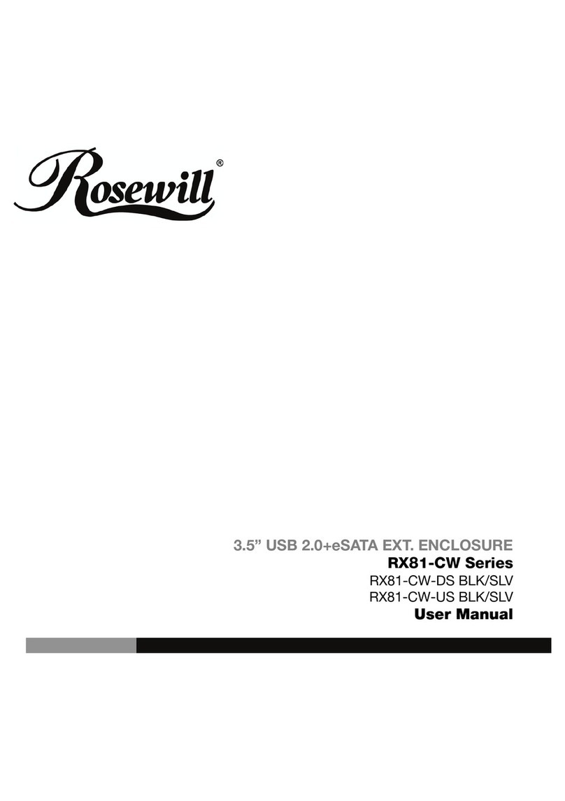 Rosewill RX81-CW-DS BLK/SLV User manual