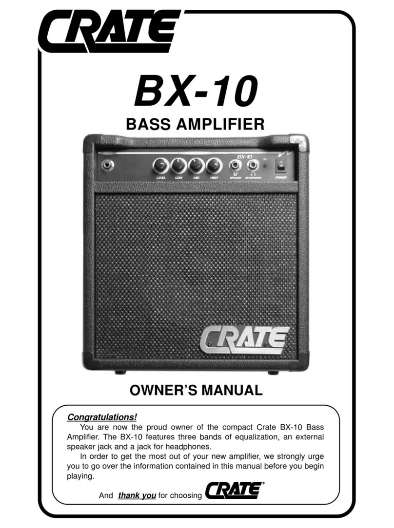 Crate BX-10 owner's manual