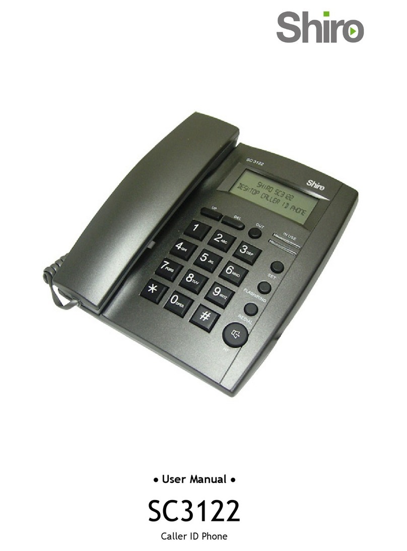 Shiro SC3122 User manual
