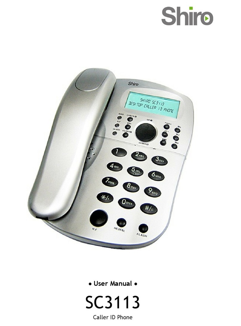 Shiro SC3113 User manual