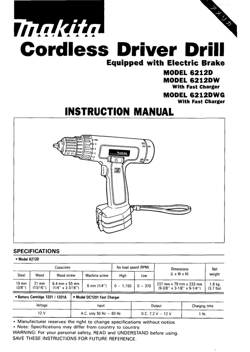 Makita 6212D User manual