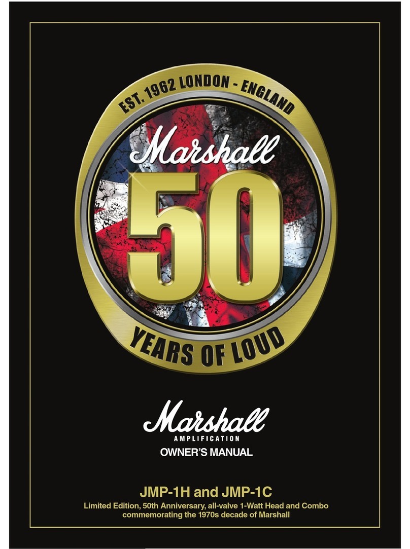 Marshall Amplification JMP-1H User manual