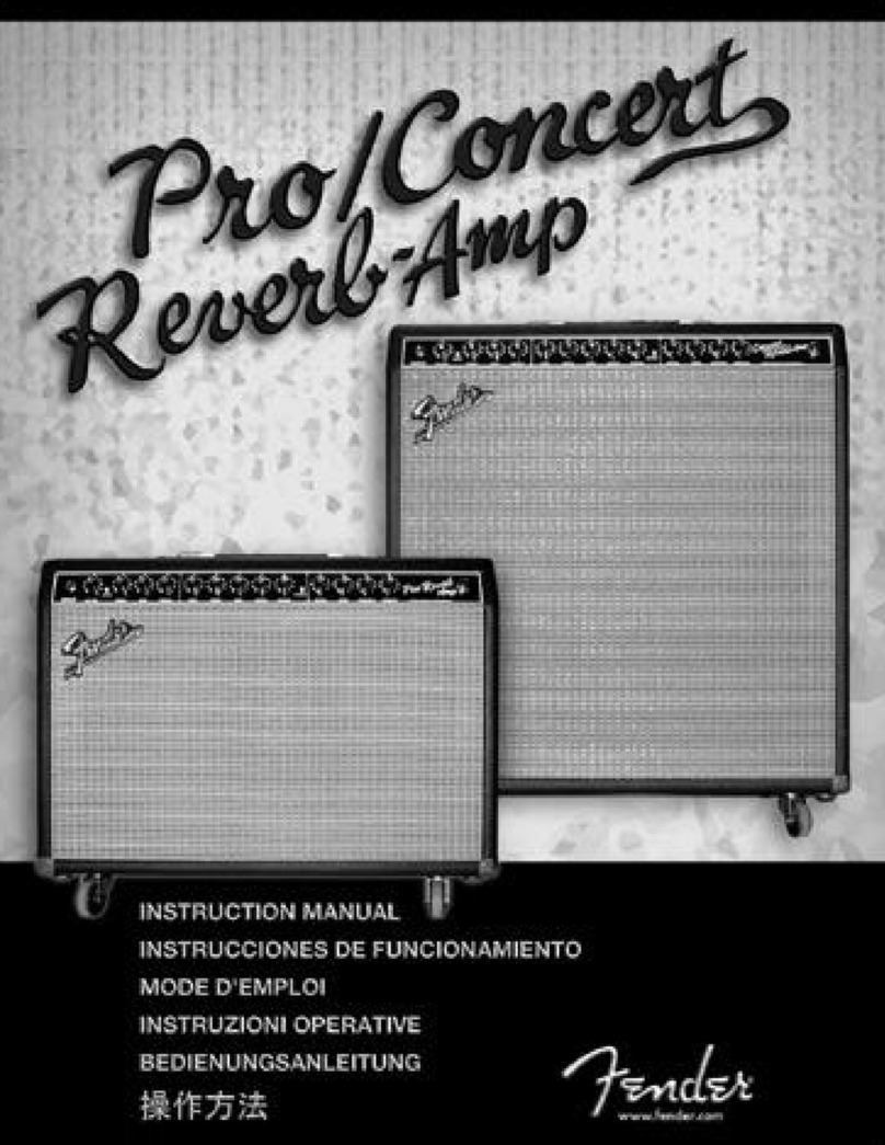 Fender PR 448 User manual