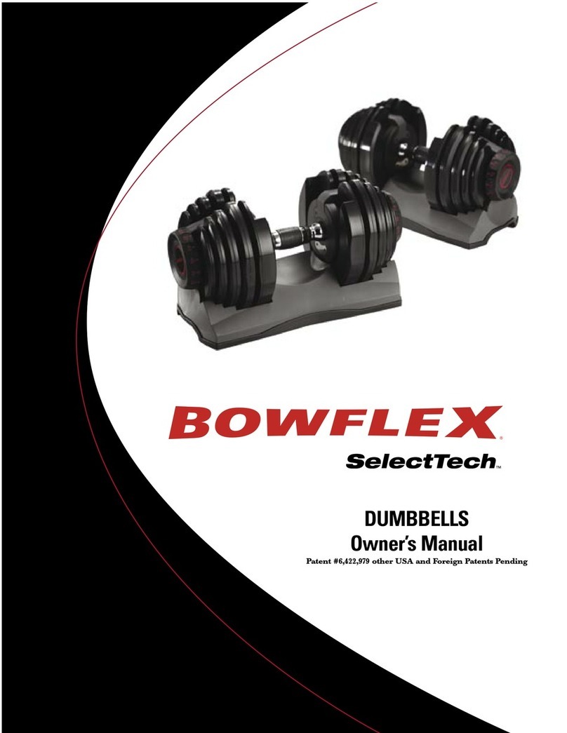 Bowflex DUMBBELLS User manual