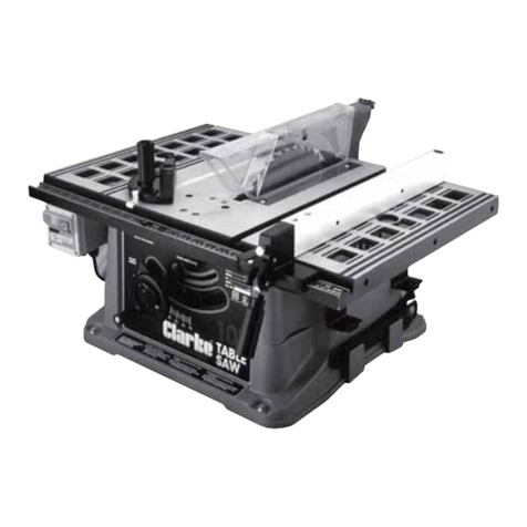 Clarke Woodworker CTS10PLM Installation and operation manual