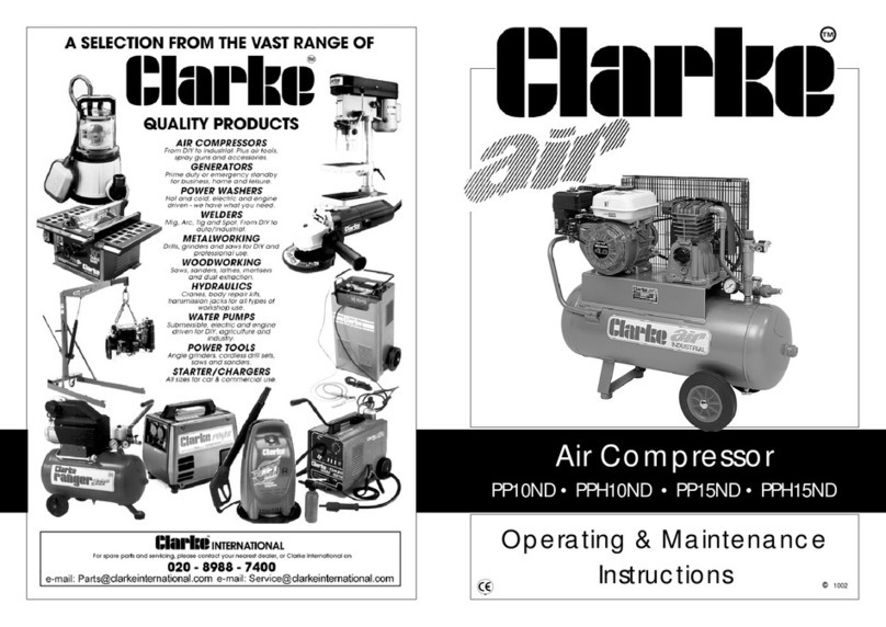 Clarke PP10ND operating & maintenance manual