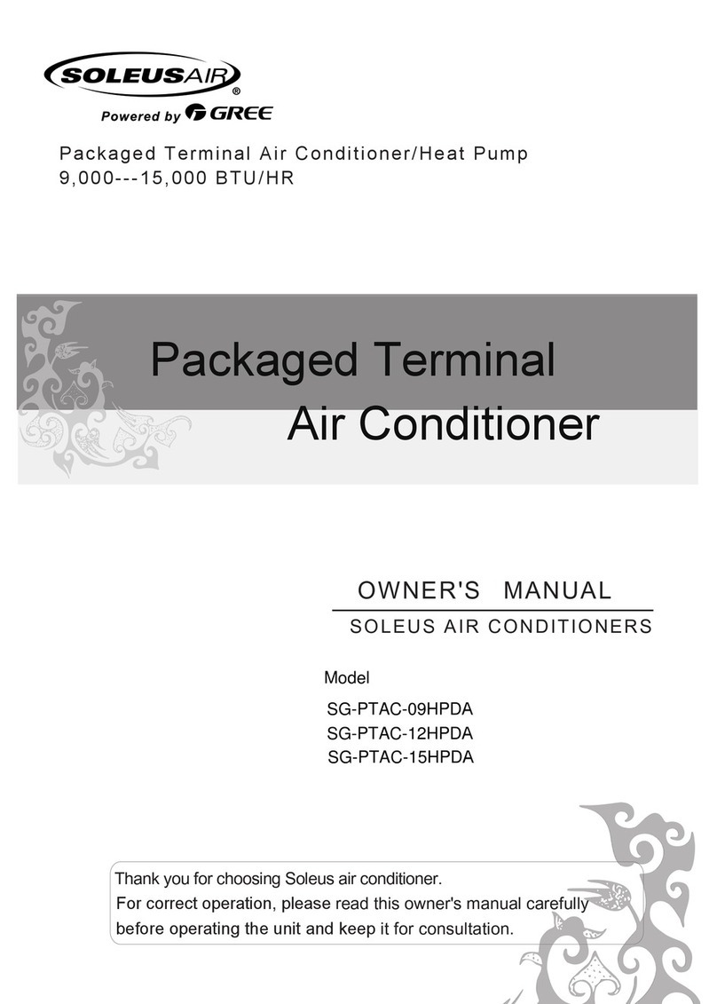 Soleus Air SG-PTAC-09HPDA User manual