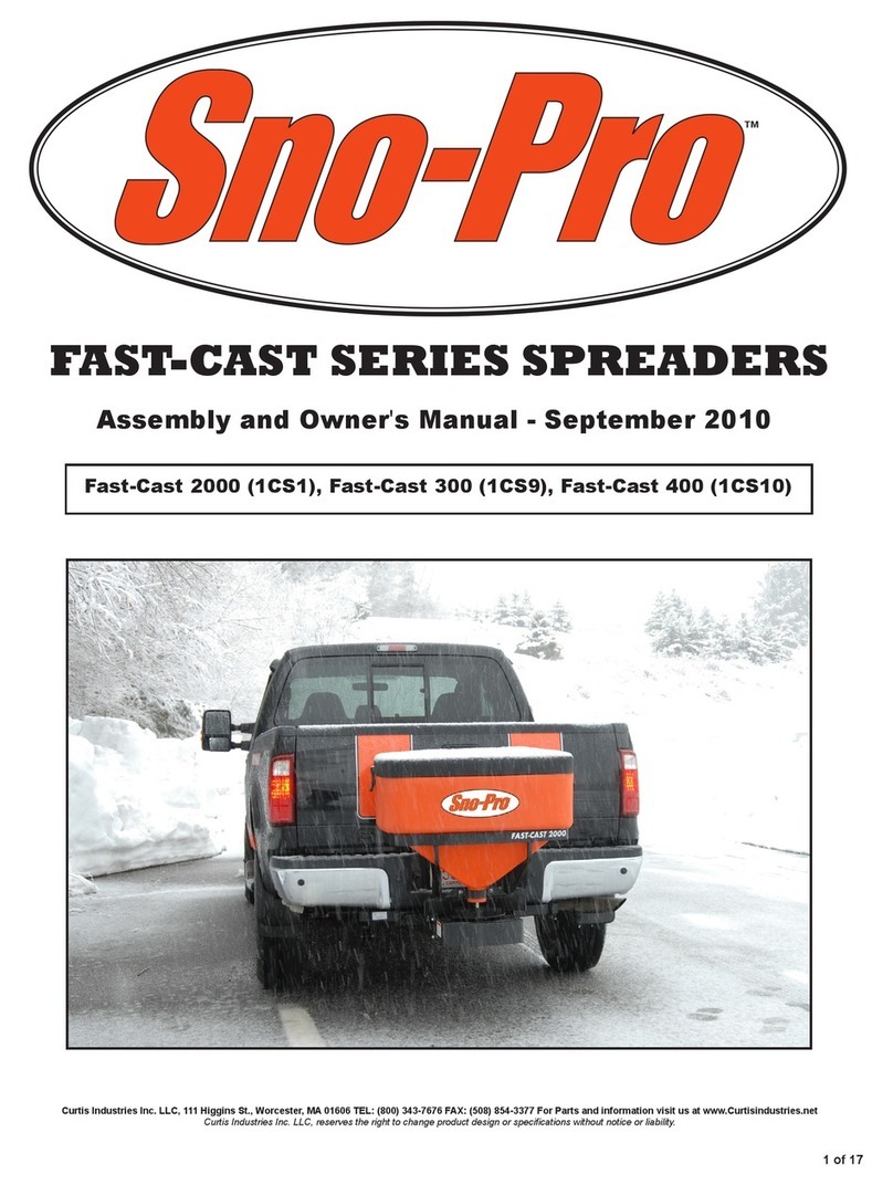 Sno-Pro Fast-Cast 2000 (1CS1) Assembly and owner's manual