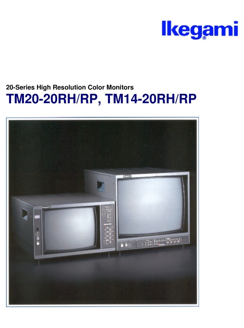 Ikegami TM20-20RH User manual