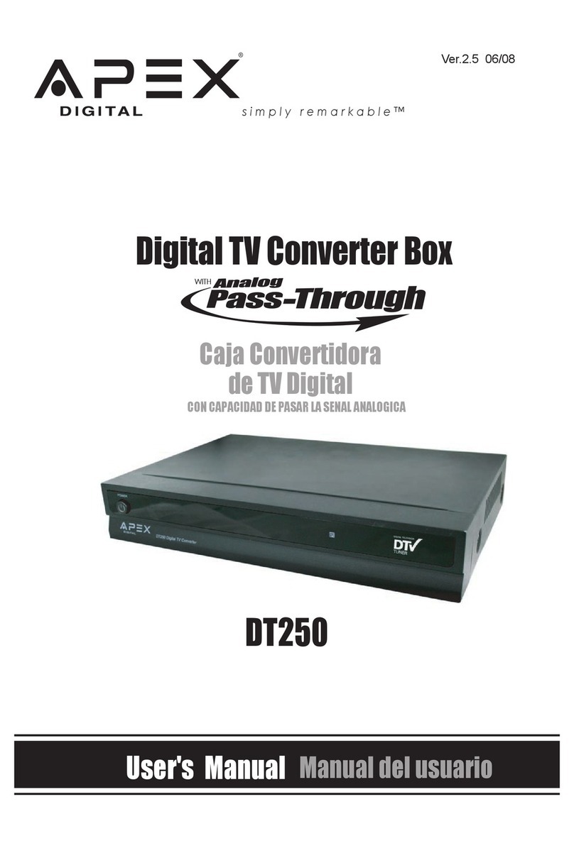 Apex Digital Apex DT250 User manual