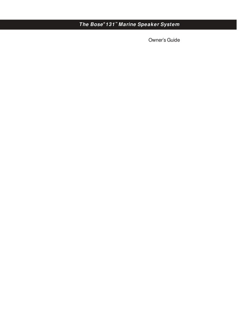 Bose 131 owner's guide