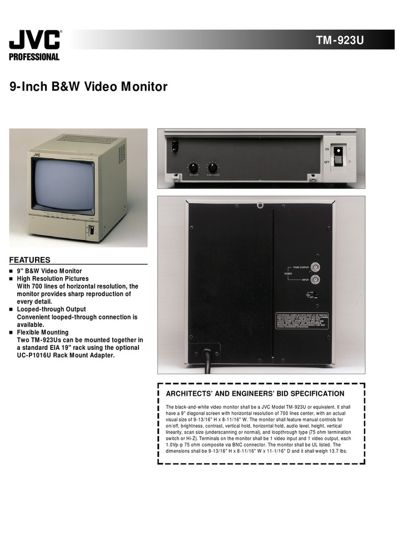 JVC TM-923U User manual