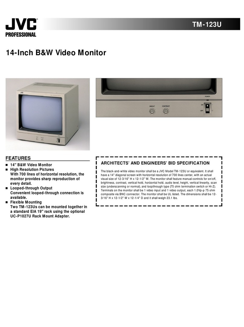 JVC TM-123U User manual