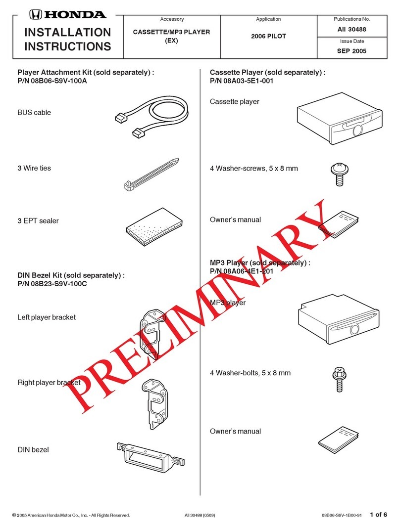 Honda 08A03-5E1-001 installation instructions