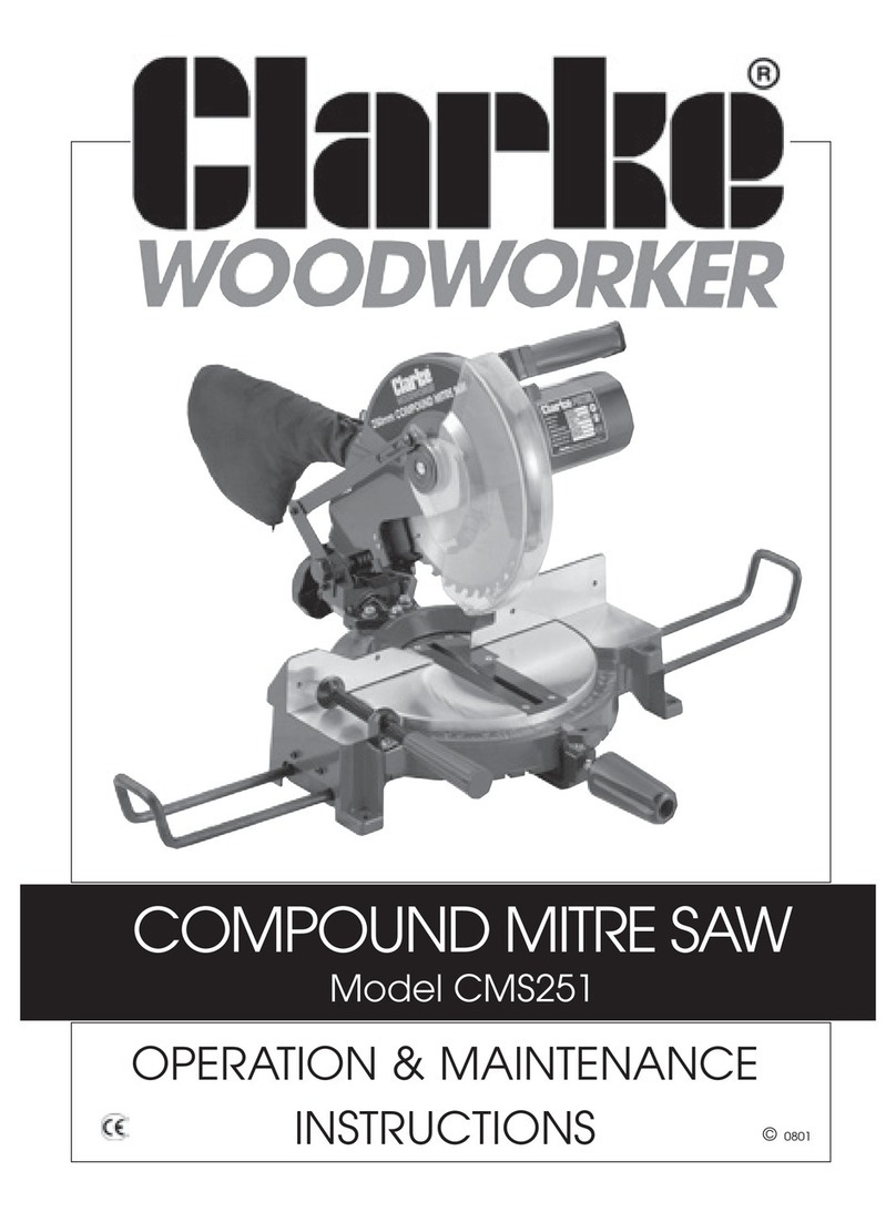 Clarke Woodworker CMS251 operating & maintenance manual