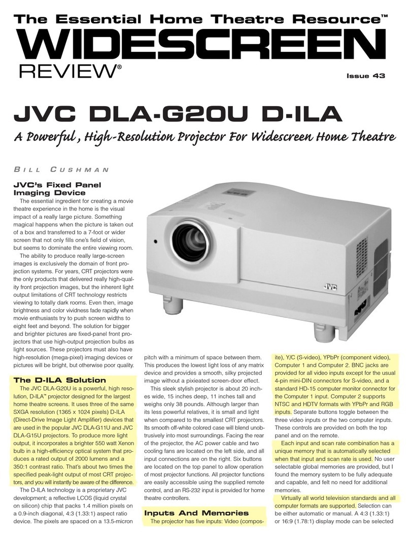 JVC D-ILA DLA-G20U User manual JVC D-ILA DLA-G20U User manual