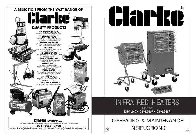 Clarke DEVIL160 Operation & maintenance instructions