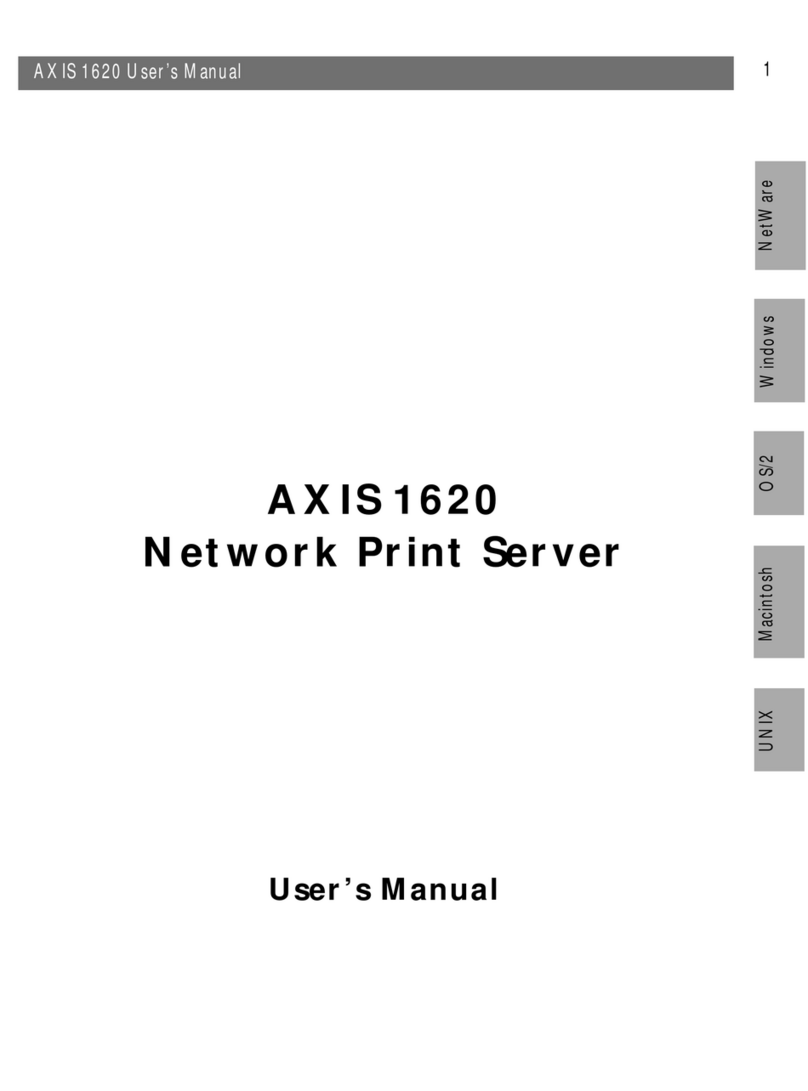 Axis 1620 user manual Axis 1620 user manual