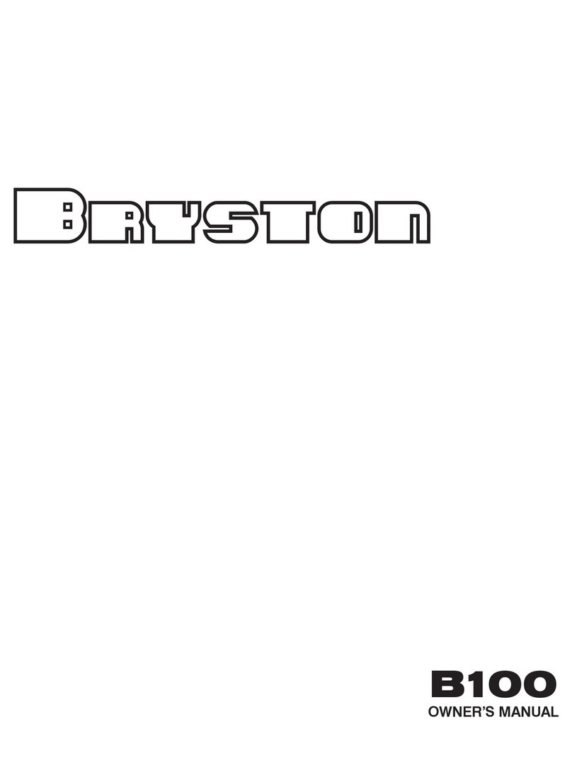 Bryston B100 User manual