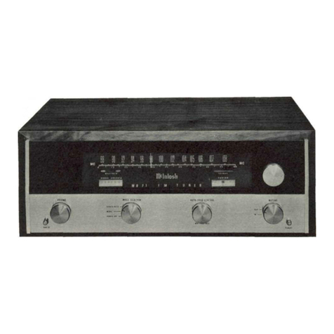 McIntosh MR 71 owner's manual