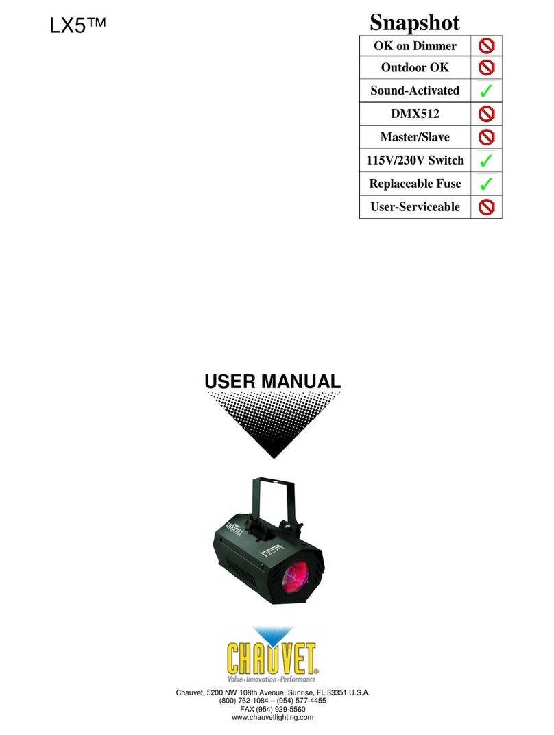 Chauvet LX 5 user manual