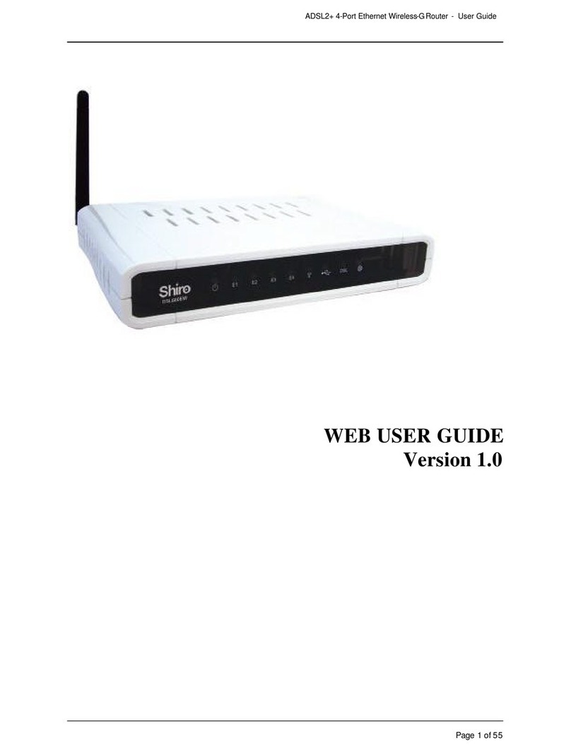 Shiro DSL800EW User manual