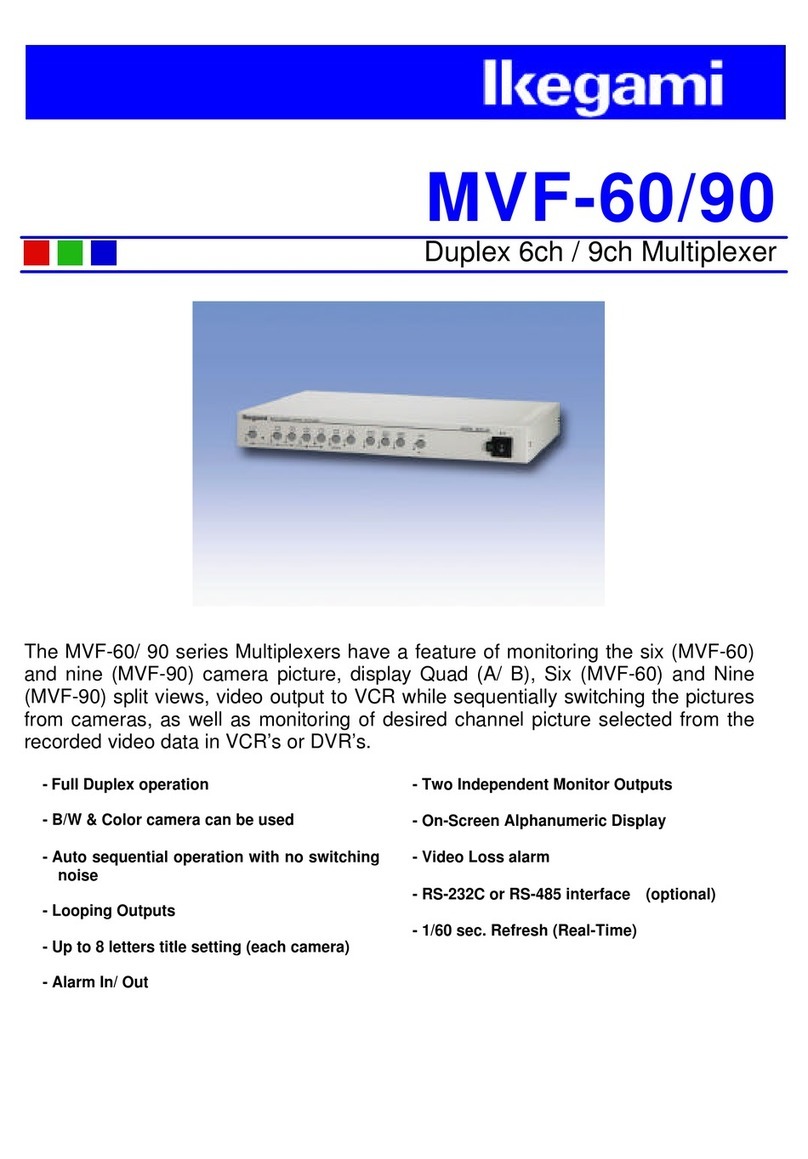 Ikegami MVF-60 Specifications
