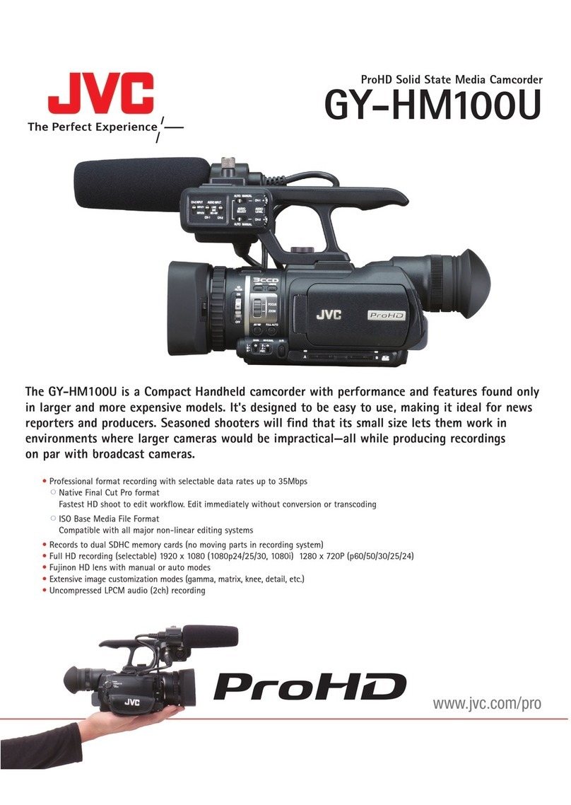 JVC GY-HM100U - Camcorder - 1080p User manual