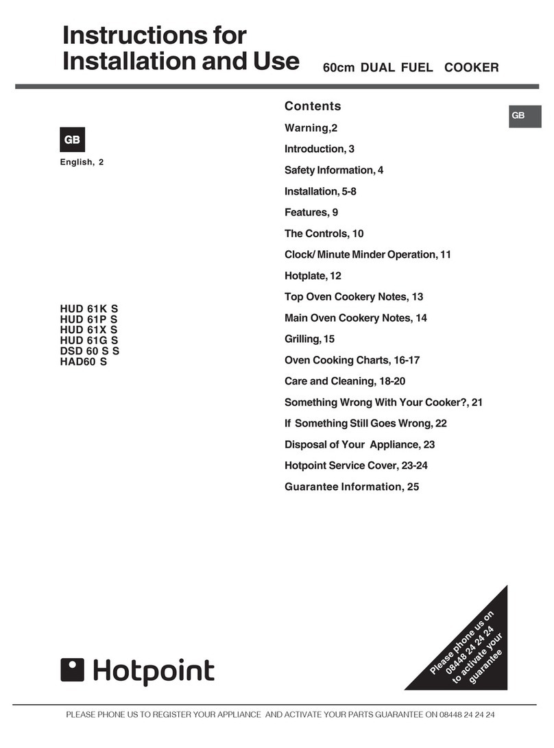 Hotpoint HUD 61K S User manual
