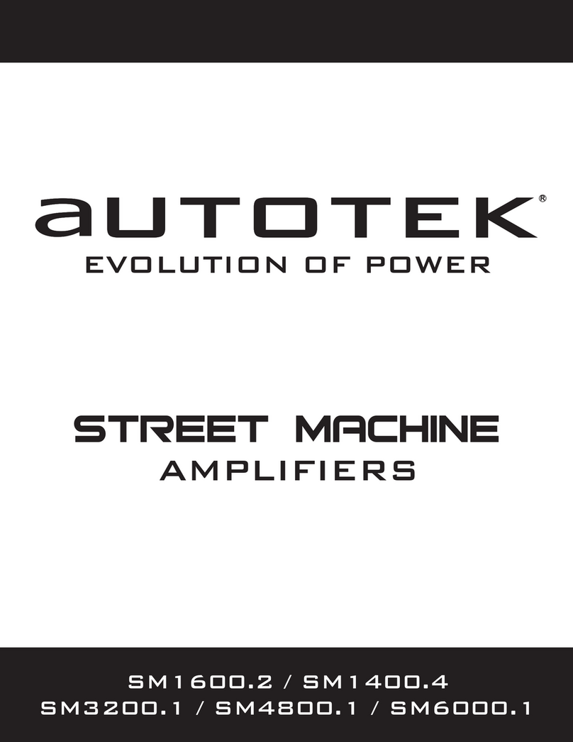 Autotek SM1600.2 User manual