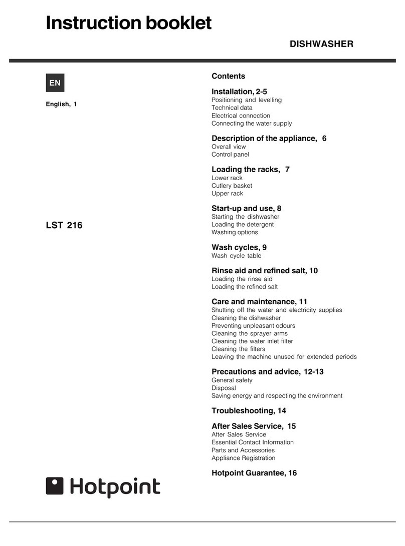 Hotpoint LST 216 User manual