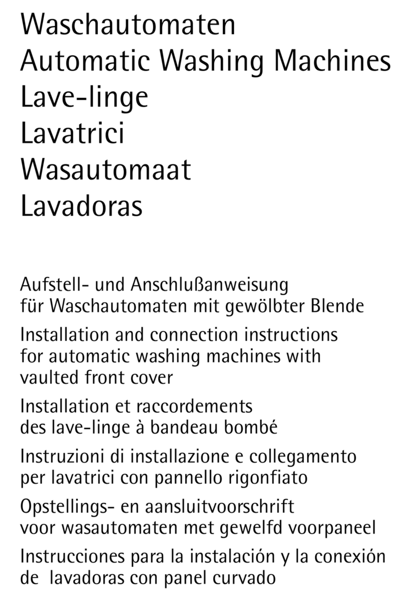 AEG Automatic Refrigerator Installation and connection instructions AEG Automatic Refrigerator Installation and connection instructions