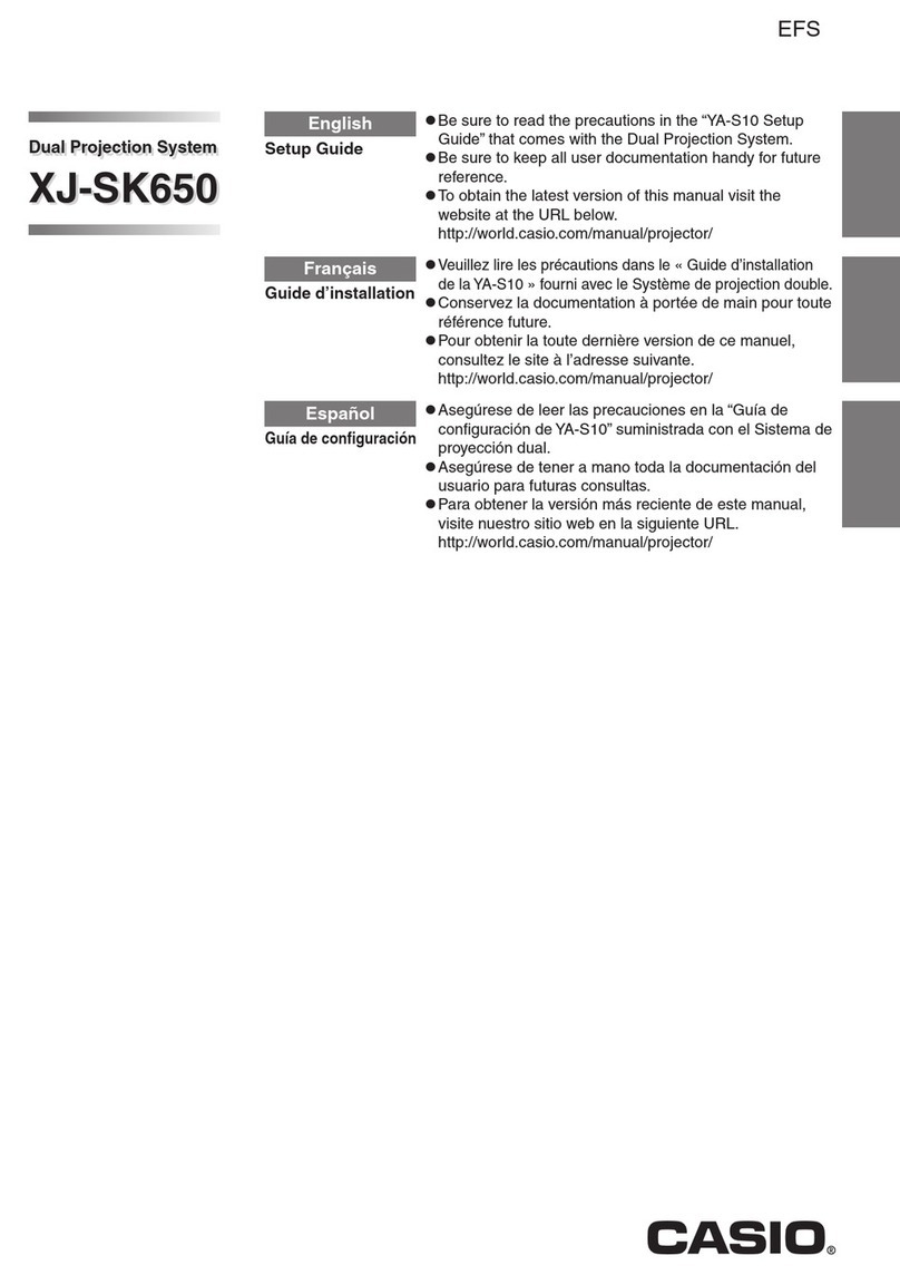 Casio XJ-SK650 User manual