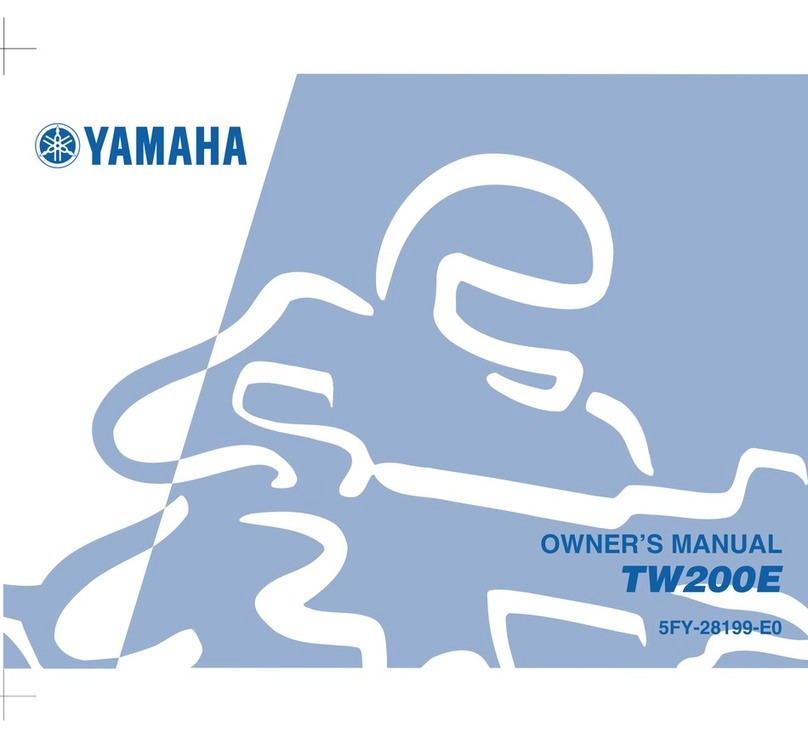 Yamaha TW200E User manual Yamaha TW200E User manual