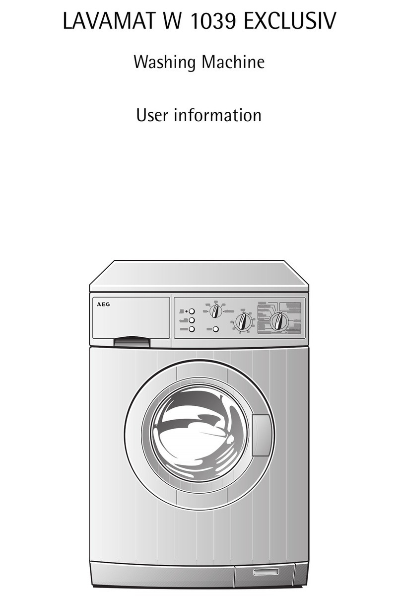AEG LAVAMAT W 1039 EXCLUSIV Operation manual