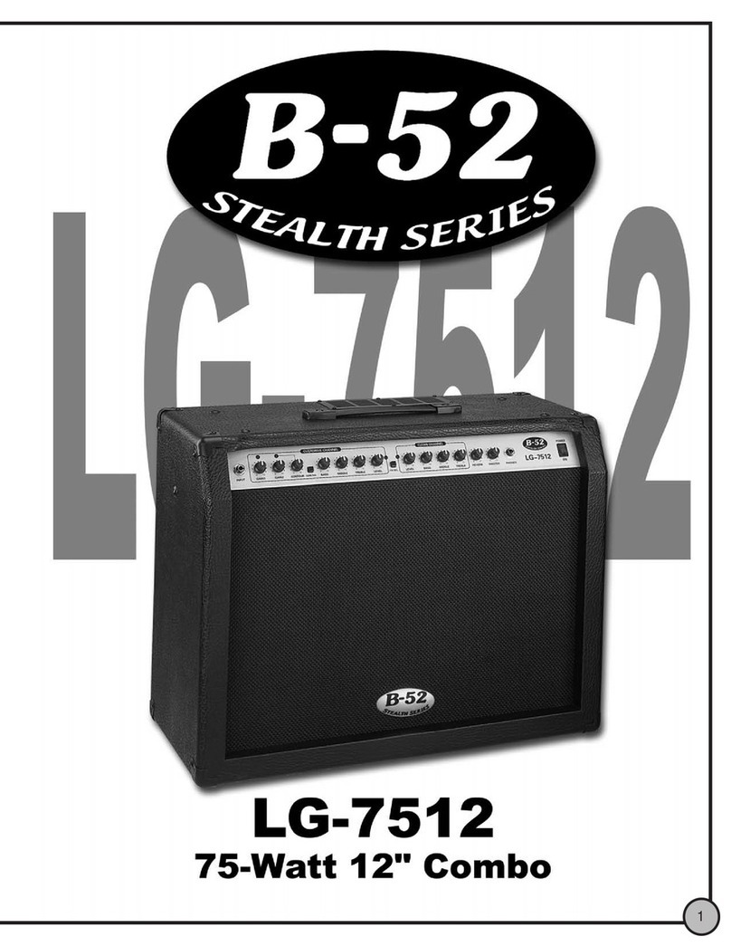 B-52 Stealth LG-7512 User manual
