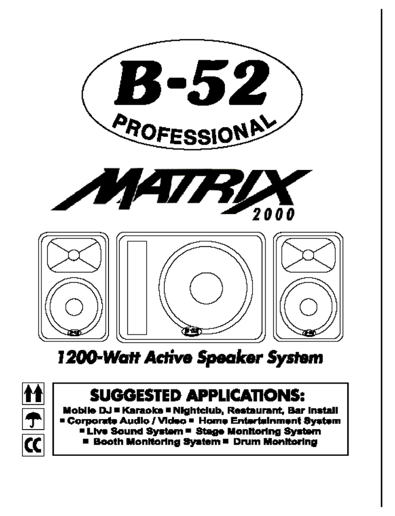 B-52 MATRIX 2000 instruction manual