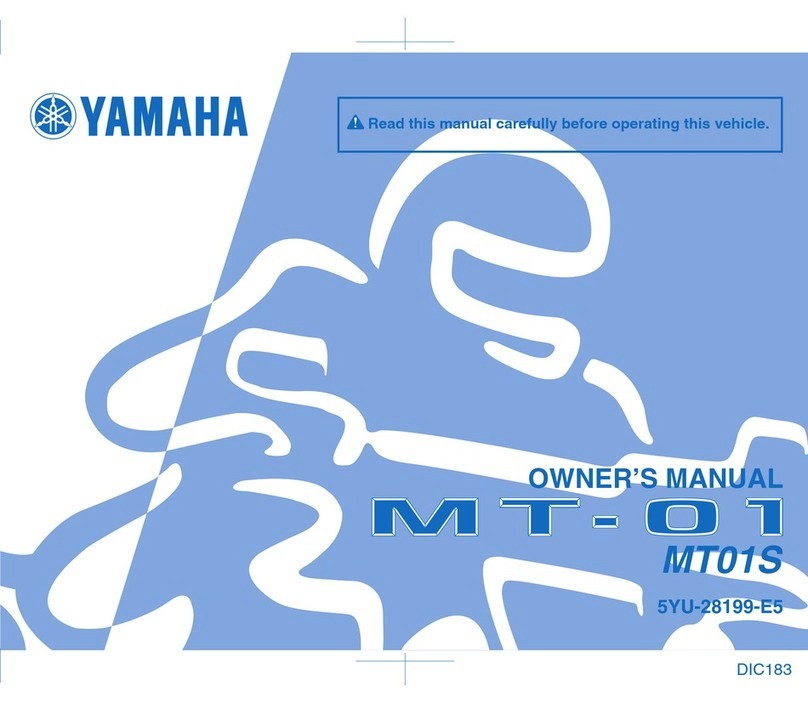 Yamaha MT01S User manual Yamaha MT01S User manual